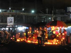 the market at night